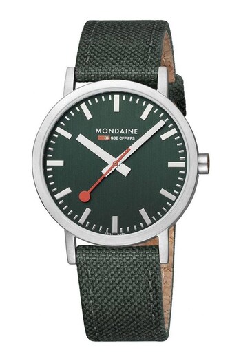 Mondaine Green Forest Classic Watch (C32473) | £209
