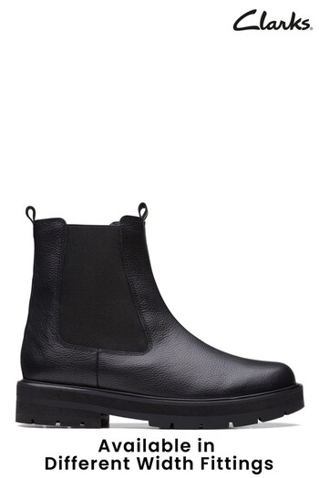 Clarks Black Multi Fit Youth Prague Boots (C33115) | £56