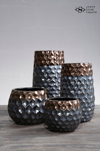 Fifty Five South Metallic Handcrafted Large Galaxy Vase (C33289) | £36