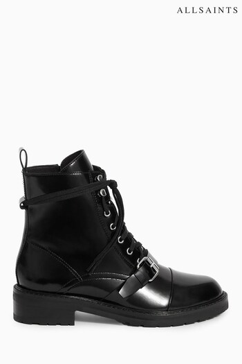 AllSaints Black Donita Ankle Boots (C33327) | £229