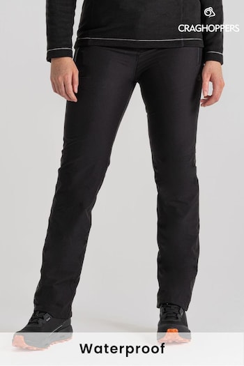 Craghoppers Kiwi Pro Black Waterproof cropped Trousers (C33438) | £85