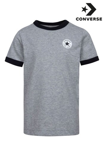 Converse embroidered Grey Ringer T-Shirt (C33487) | £22
