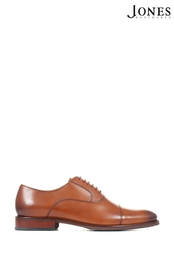 Jones Bootmaker Matthew Tan Leather Oxford Shoes worn (C33523) | £99