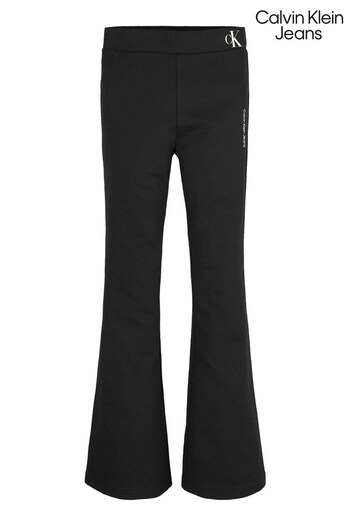 Calvin Klein Girls Flare Punto Black Trousers (C33705) | £65