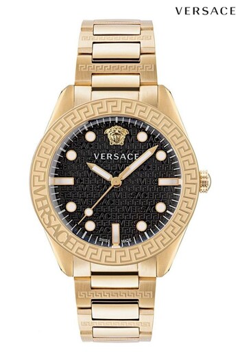 Versace Gents Greca Dome Black Watch (C33789) | £870