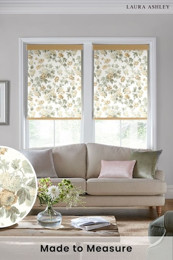 Laura Ashley Ochre Yellow Catrin Made To Measure Roller Blind (C34075) | £58