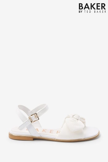 Baker by Ted Baker White Bow core Sandals (C34118) | £38 - £40