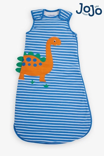 JoJo Maman Bébé Blue Dino Appliqué 2.5 Tog Baby Sleeping Bag (C34141) | £32