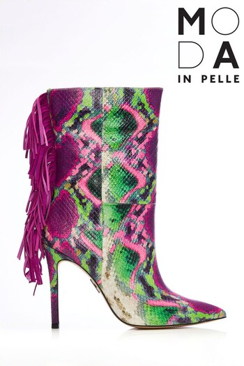 Moda In Pelle Oliivia Tassel Back Heel Calf Boots (C34239) | £200