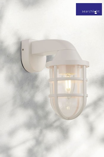 Searchlight White Evermore Outdoor Wall Light (C34352) | £15