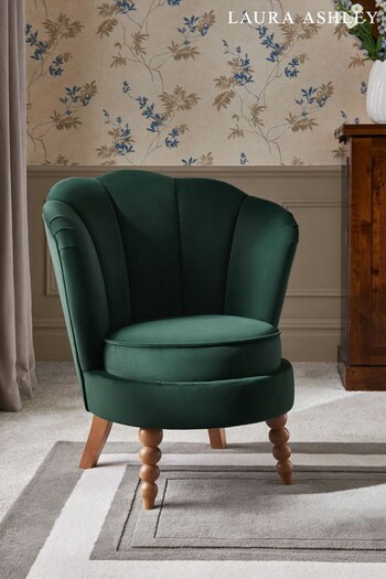 Laura Ashley Annaly Velvet Fern Heydour Chair (C34354) | £325