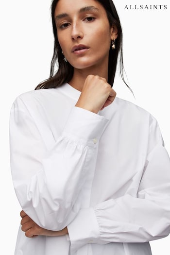 AllSaints White Marcie Shirt (C34474) | £119
