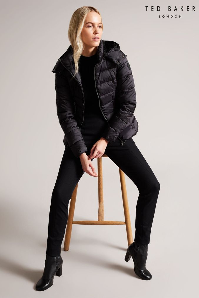 Ted baker hotsell black puffer coat