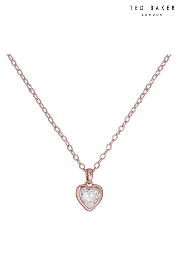 HANNELA: Crystal Heart Pendant Necklace For Women (C34549) | £30