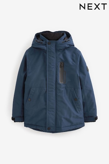 Blue Waterproof Warm Wadded Coat (3-16yrs) (C34578) | £42 - £58