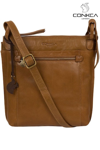 Conkca Rego Leather Cross Body Bag (C34593) | £55