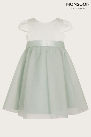 Monsoon Green Baby Tulle Bridesmaid Dress (C34732) | £35 - £40