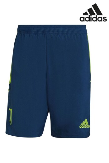 adidas Blue Juventus Training Down Time wanted Shorts (C34798) | £38