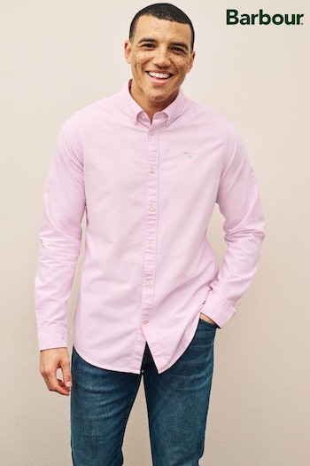 Barbour® Pink Oxtown Classic Oxford Long Sleeve Cotton Shirt (C35129) | £70