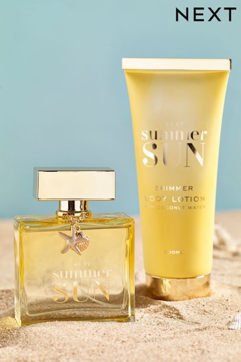 Summer Sun 100ml Eau De Parfum and 200ml Body Lotion Gift Set (C35141) | £18