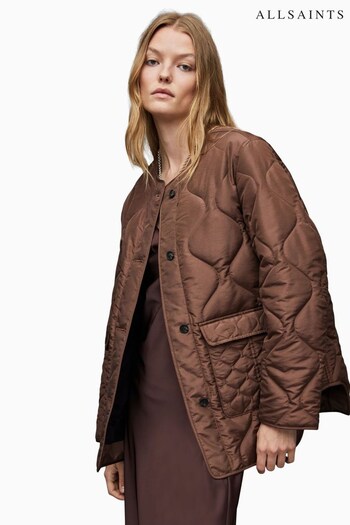 AllSaints Foxi Brown Liner Jacket (C35150) | £199
