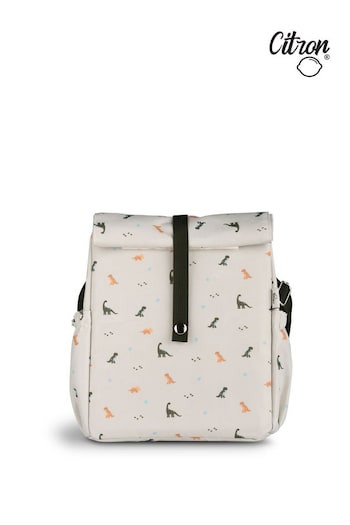 Citron Green Insulated Dino Roll-Up Lunch Bag (C35216) | £25