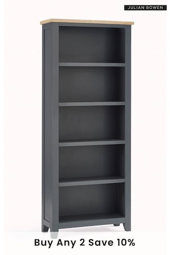 Julian Bowen Grey Bordeaux Tall Bookcase (C35286) | £450
