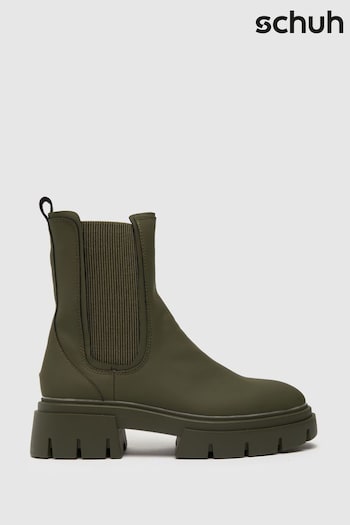 Schuh Green Amaya Chunky Chelsea Boots (C35469) | £50