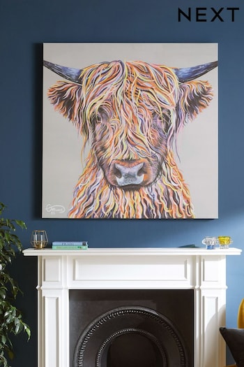 Multicolour Large Cow Canvas (C35540) | £70