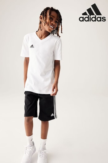 adidas WMNS Black Sportswear Essentials 3-Stripes Knit Shorts (C35559) | £18