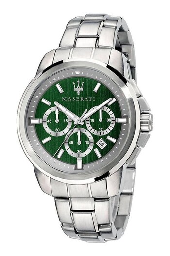 Maserati Gents Silver Tone Successo Watch (C35670) | £169