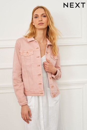 Blush Pink Denim Jacket (C35740) | £34