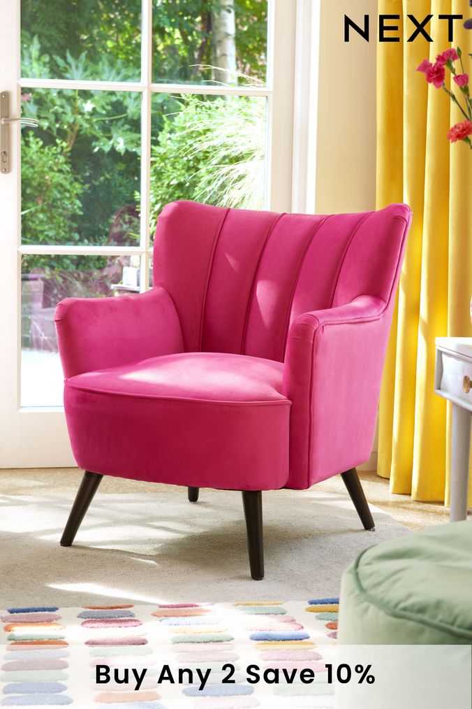 Fuschia pink store chair