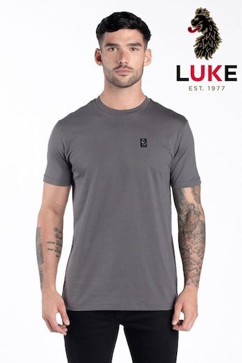 Luke 1977 Grey Pima Ash T-Shirt (C36322) | £40