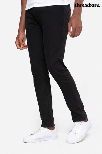 Threadbare Black Chino Trousers With Stretch (C36329) | £34