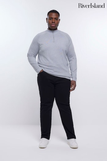 River Island Black Big & Tall Straight Fit Jeans (C36351) | £30