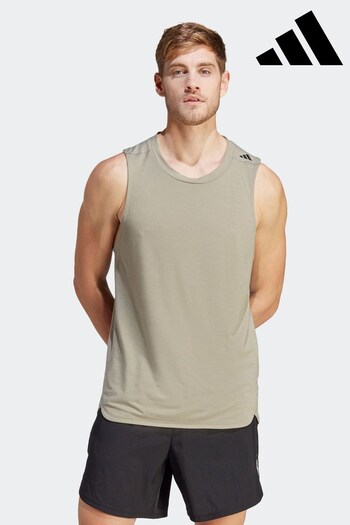 adidas Green Performance Designed for Training Workout Tank Top (C36372) | £30