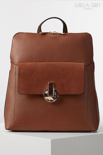 Luella Grey Natural Penelope Laptop Backpack (C36439) | £110