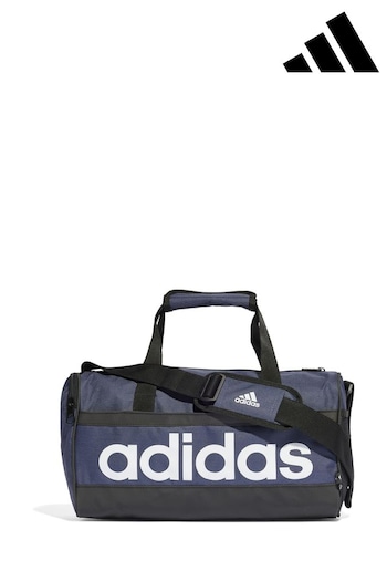 adidas Blue Performance Essentials Linear Duffel Bag Extra Small (C36589) | £23