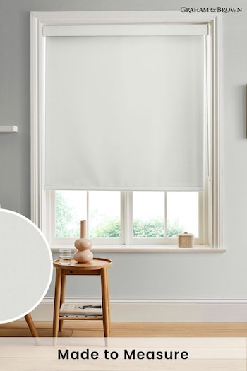 Graham & Brown White Glass Made to Measure Roller Blind (C36843) | £58