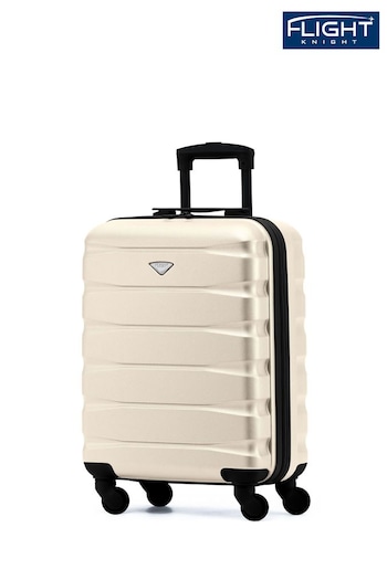 Flight Knight 55x40x20cm Ryanair Priority 4 Wheel ABS Hard Case Cabin Carry On Hand Black Luggage (C37143) | £50