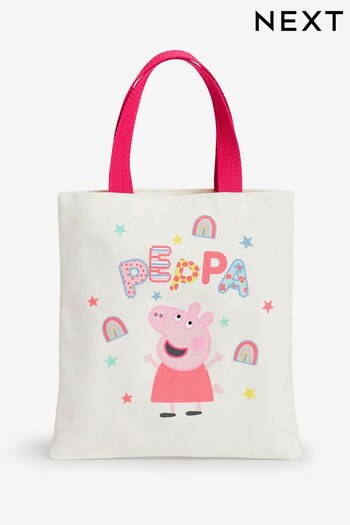 Cream/Red Peppa Pig textured-finishper Bag (C37377) | £10
