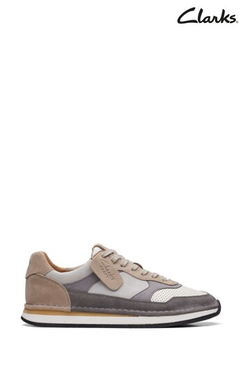 Clarks Grey Combi CraftRun Tor Shoes (C37539) | £100