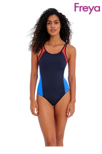 Freya Navy Blue Astral Freestyle Underwire Moulded Swimsuit (C37617) | £69