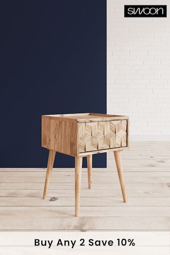 Swoon Natural Terning Bedside Table (C37644) | £199