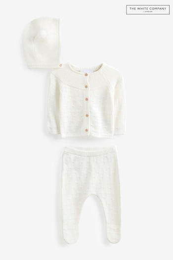 The White Company Organic Cotton Knitted White Gift Set (C38168) | £70