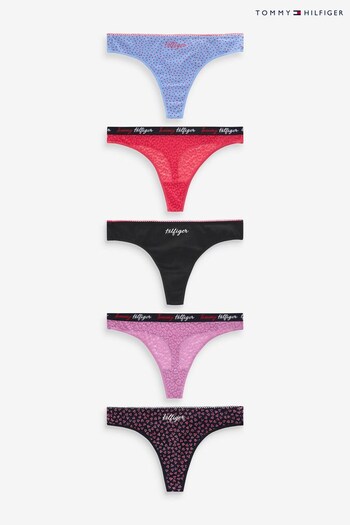 Tommy Hilfiger Purple Thongs-Holiday Five Pack (C38170) | £70