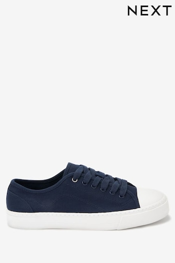 Navy Forever Comfort® Navy Baseball Canvas Trainers (C38325) | £24