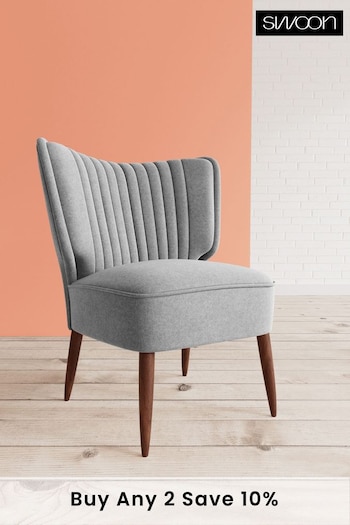 Swoon Smart Wool Pepper Grey Duke Chair (C38358) | £489