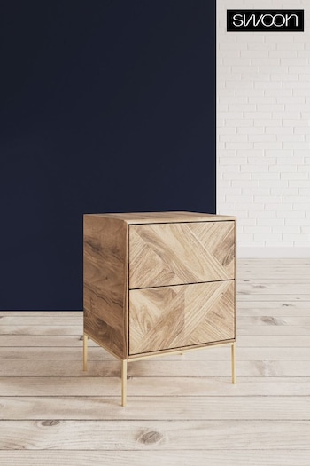 Swoon Natural Norrebro Bedside Table (C38480) | £269